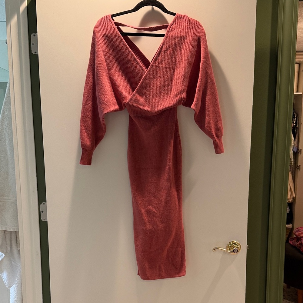 Rose sweater Dress